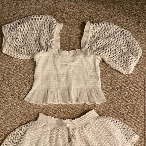 White eyelet skirt and top set - Picture 4 of 6